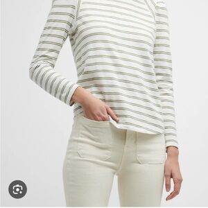 Veronica Beard Striped Long Sleeve Top NWOT